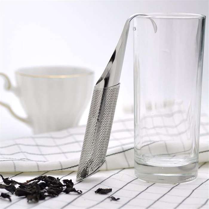 Kitchen Accessories New Tea Strainer Amazing Stainless Steel Tea Infuser Design Stand Tools Teaspoon