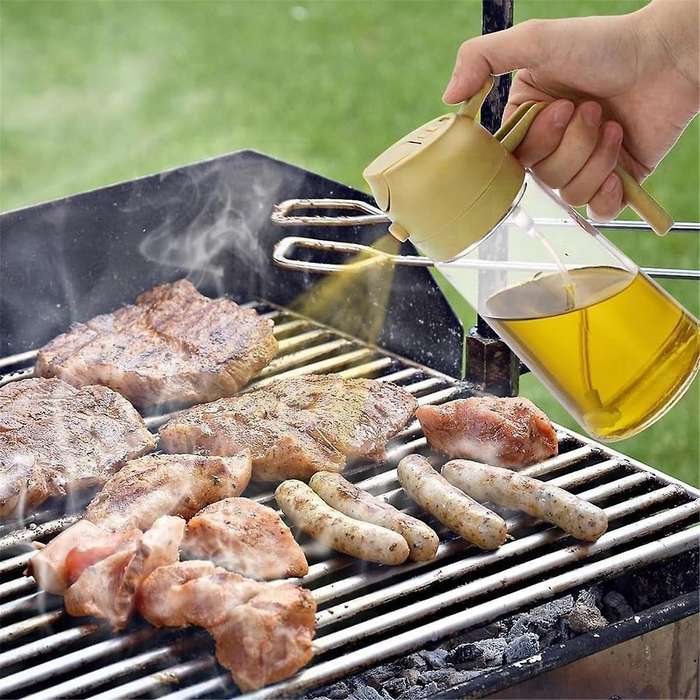 Kitchen , 2 in 1 Olive Oil Dispenser and Oil Sprayer Bottle, Oil Dispenser Bottle for Kitchen for A