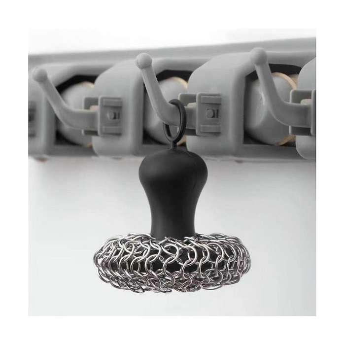 Kitchen Cleaning Ball Brush Pot Net Metal Ring Net Cast Iron Cleaner Chain Nail Washer Can Be Clean