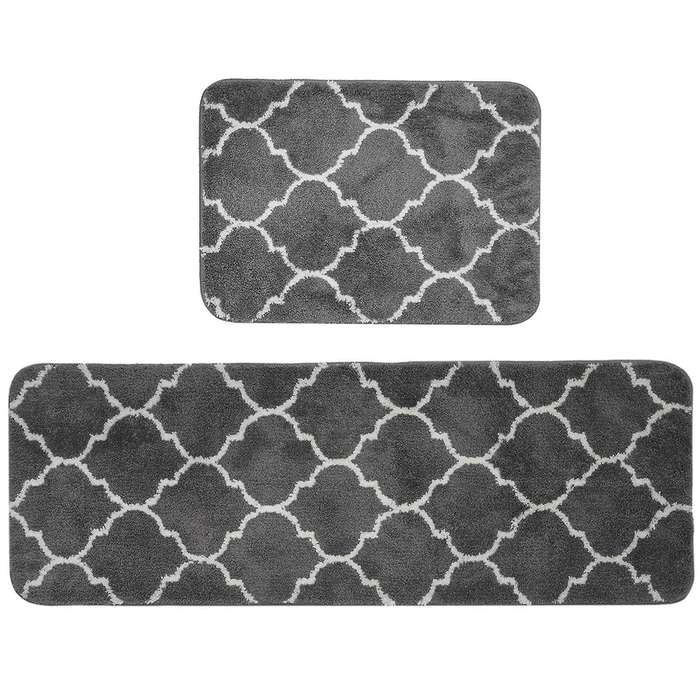 Kitchen Rugs and Mats Kitchen Mat Non Slip Machine Washable Runner Carpets for Floor, Kitchen, Bath