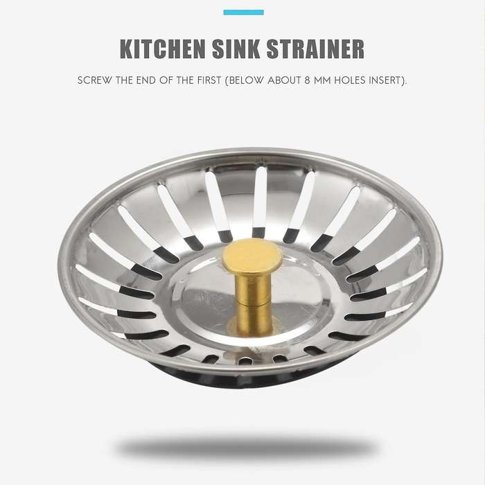 Kitchen Sink Strainer Drainer Draining Waste Plug