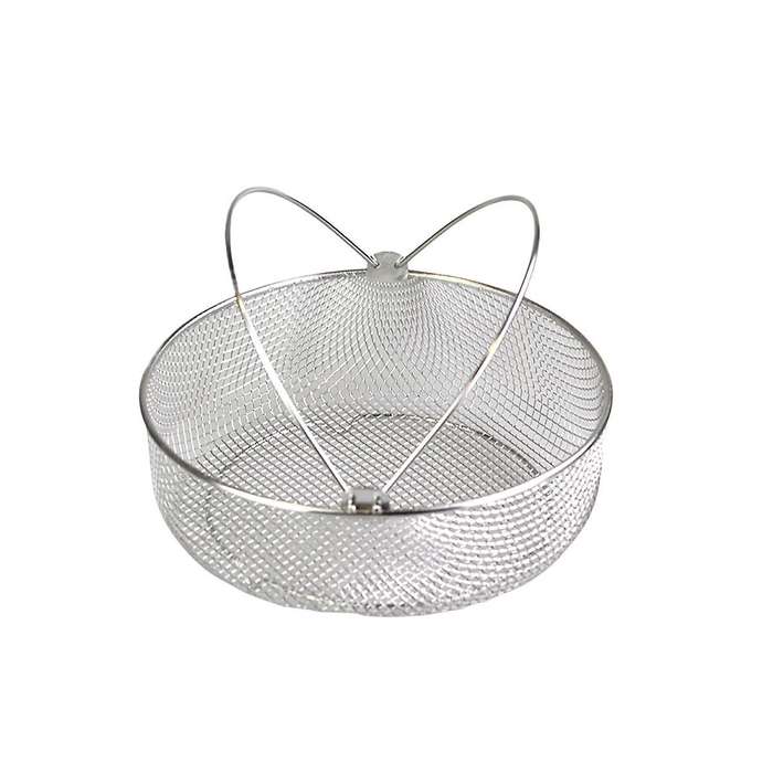 Kitchen Strainer Basket Stainless Steel Food Strainer Round Mesh Sifter Cookware Kitchen Colander S