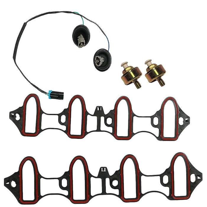 Knock Sensor Harness Intake Manifold Gasket Kit Set 5 Pcs for