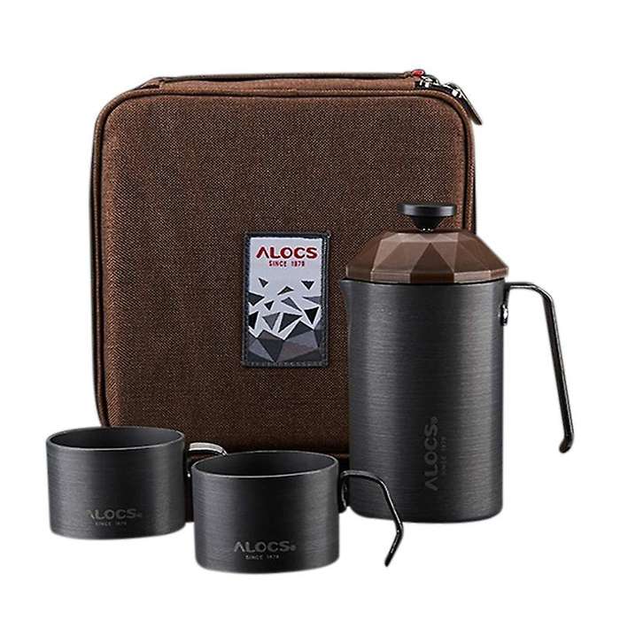 Kw-K25 Outdoor Camping Travel Coffee Pot Coffee Cup French Filter Coffee Pot Teapot Household Portab