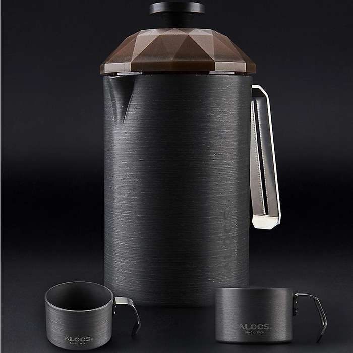 Kw-K25 Outdoor Camping Travel Coffee Pot Coffee Cup French Filter Coffee Pot Teapot Household Portab