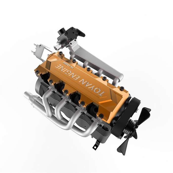 L400BGC Engine 4-Stroke Inline 4-Cylinder Water-Cooled Gasoline Engine DIY Assembly Model Kit