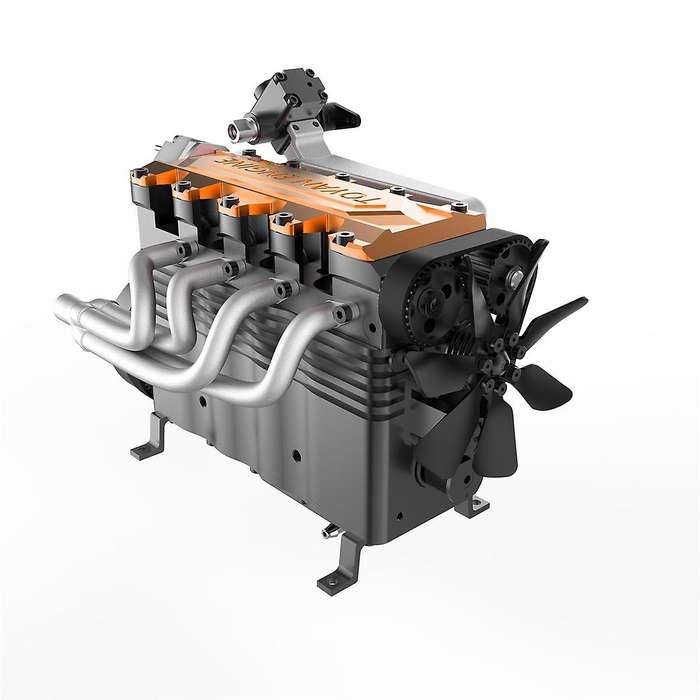 L400BGC Engine 4-Stroke Inline 4-Cylinder Water-Cooled Gasoline Engine DIY Assembly Model Kit