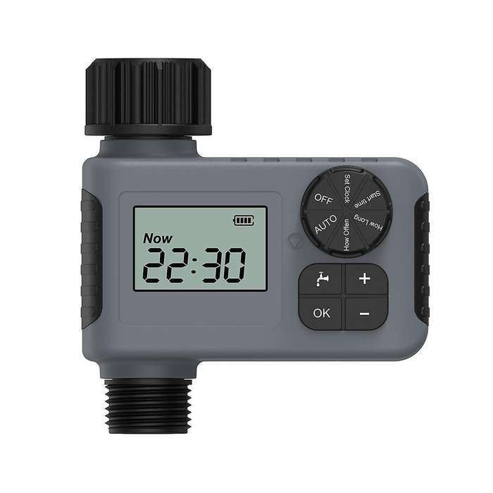 Larges Screen Display Smart Water Timer Garden Irrigation Controller Battery Powered Waterproof Gar