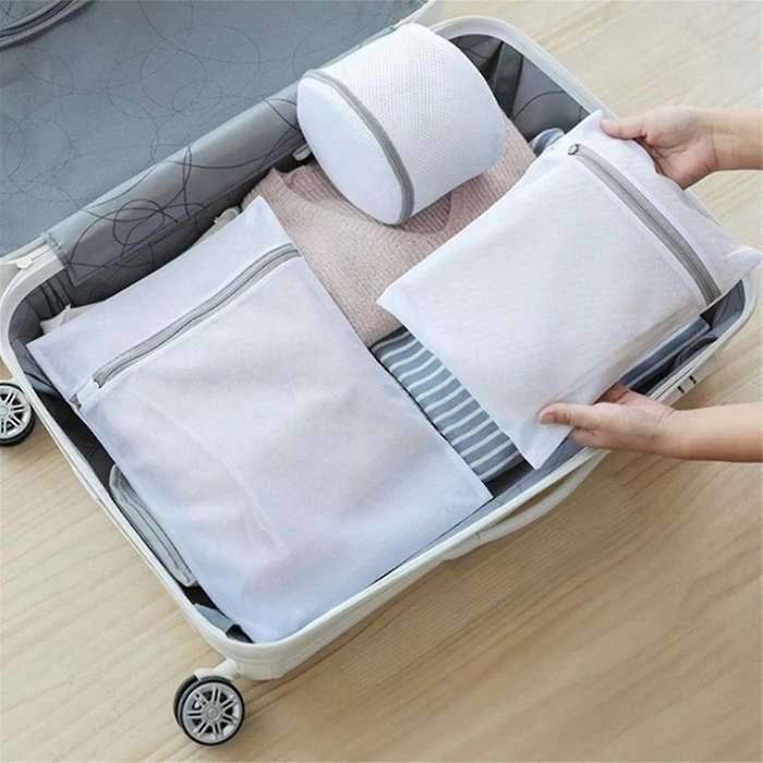 Laundry Bags Mesh Wash Bags(3Pcs) ,Delicate Laundry Bag for College,Dorm,Storage 40 X 50cm