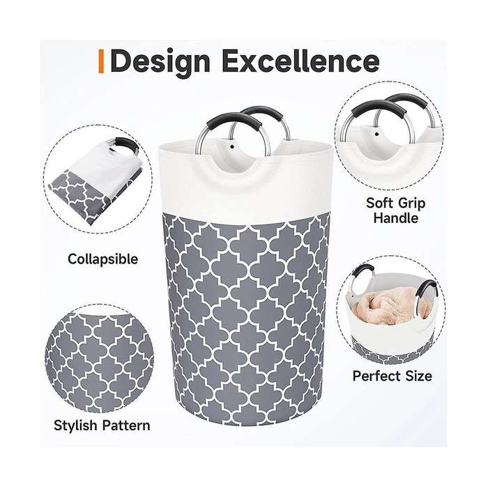 Laundry Basket Laundry Hamper Bag Washing Bin Clothes Bag Collapsible Tall with Handles Waterproof