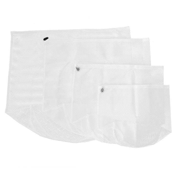 Laundry Bag Set of 4 Laundry Net Laundry Bags Washing Machine with Cord Stopper, Reusable Large Mesh