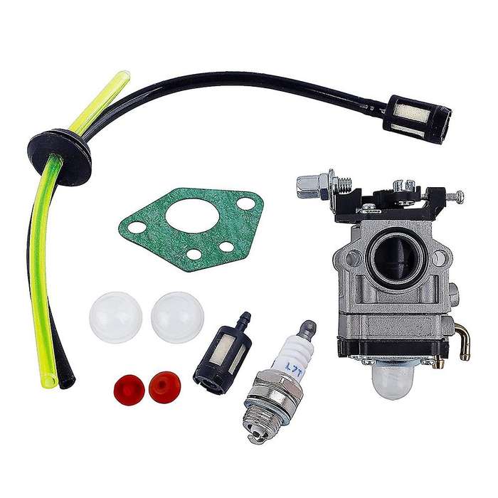 Lawn Mower Carburetor Mower Carb Kit Filter with Spark Plug Gasket Hose for BG430 52Cc 49Cc 43Cc
