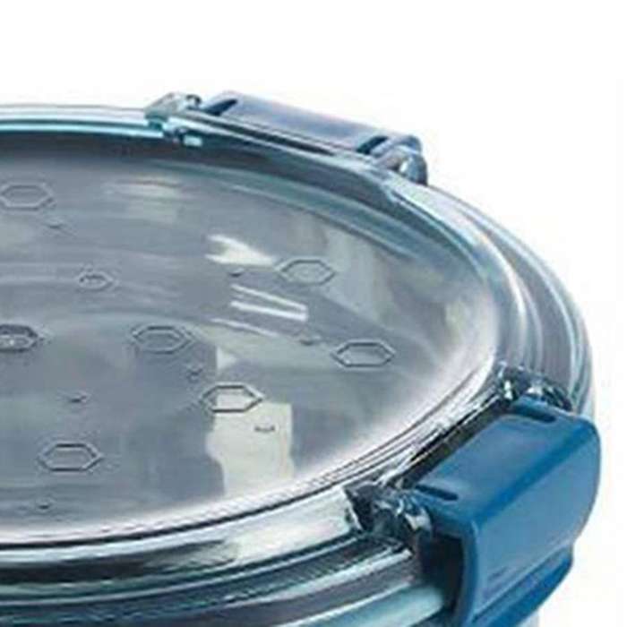 Layer Insulation Round Stainless Steel Lunch Box Hermetic Lunch Box for Adults Or Kids Silver 1000ML