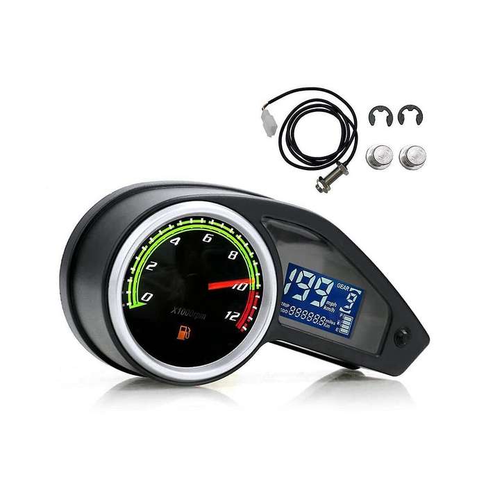 Lcd Motorcycle Odometer Replace Hawk Digital Speedometer Universal Gauges