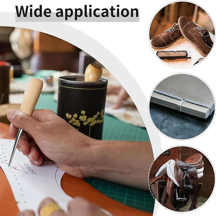 Leather Sewing Kit, Leather Working Tools and Supplies, Leather Working Kit Waxed Thread, Leather Up