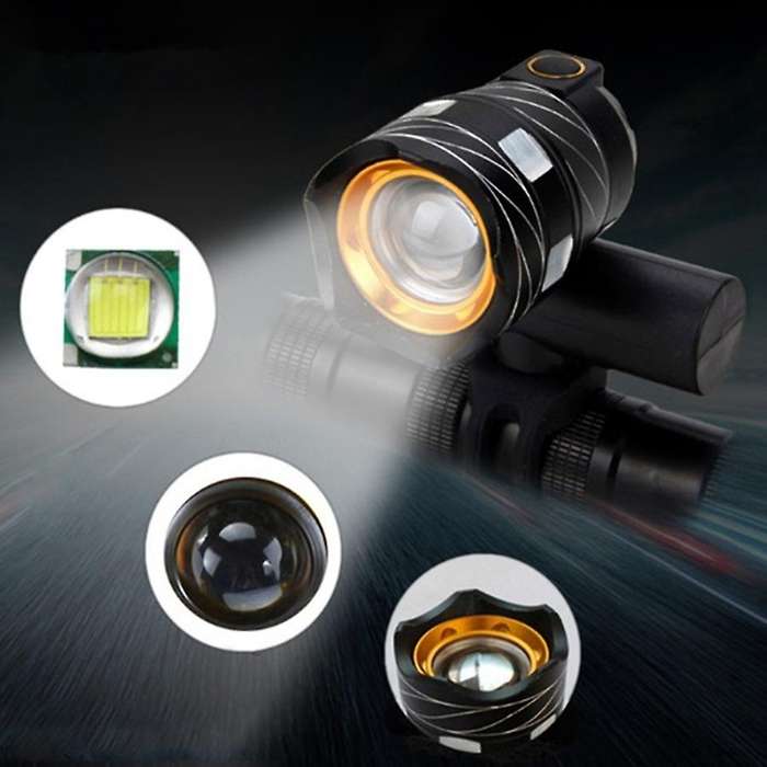 Led Bicycle Light Usb Charging Waterproof Front Lights Headlight with Usb Rechargeable Backlight Cyc