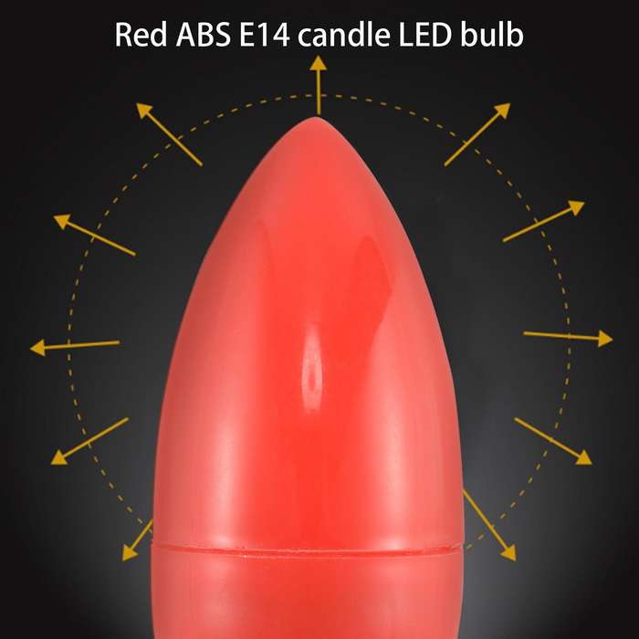 LED Candle Light Candle Light Bulbs Red Compatibletune Lamp God Lights Energy Saving Candle Lights,E