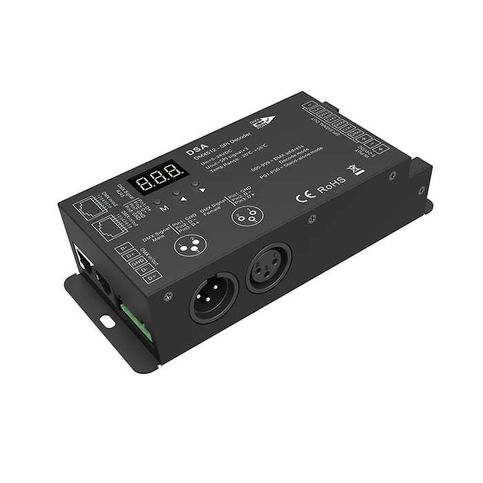 Led Dmx512 to Spi Decoder Dmx Converter 1024 Dots Ttl Pixel Controller Support 6803/8806/2811/ 2812/