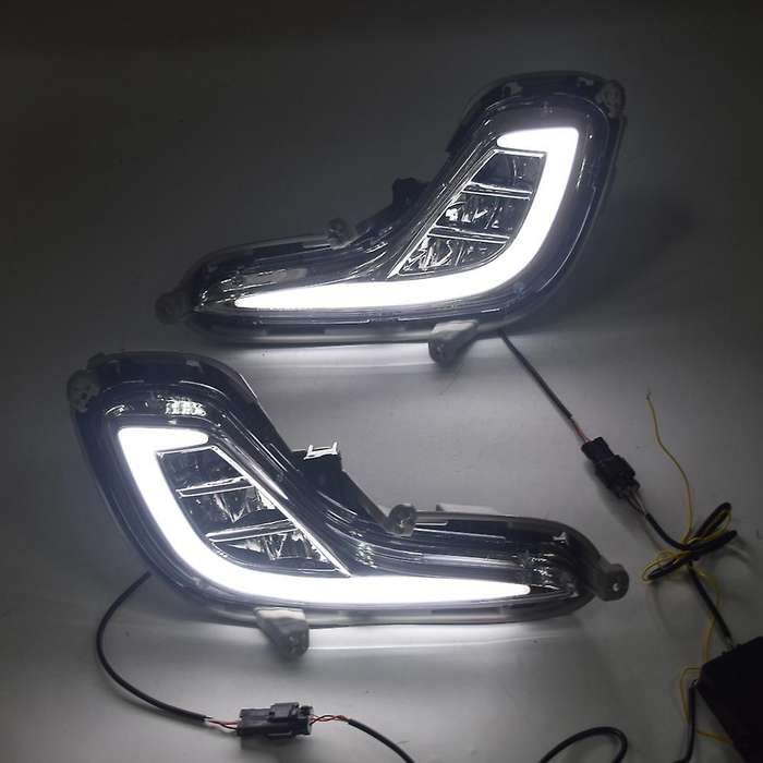 LED DRL Daytime Running Light Fog Lamp 12V Car Running Lights for Accent 2012-2015