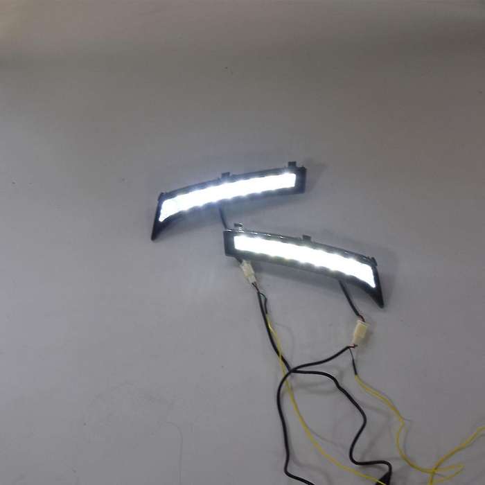 LED DRL Daytime Running Light Fog Lamp 12V Car Running Lights for 2013 2014 2015 2016(White Lights)