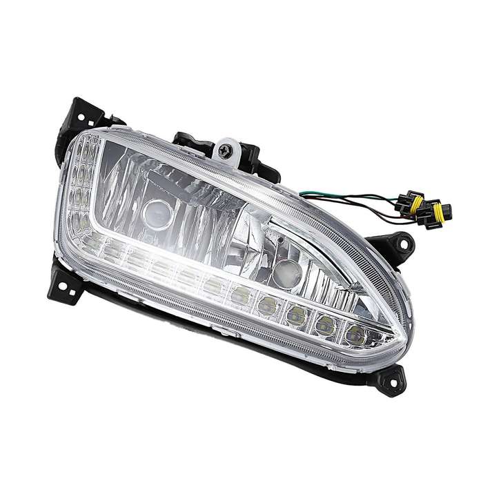 LED DRL Daytime Running Light Fog Lamp 12V Car Running Lights for IX45 2013 2014 2015