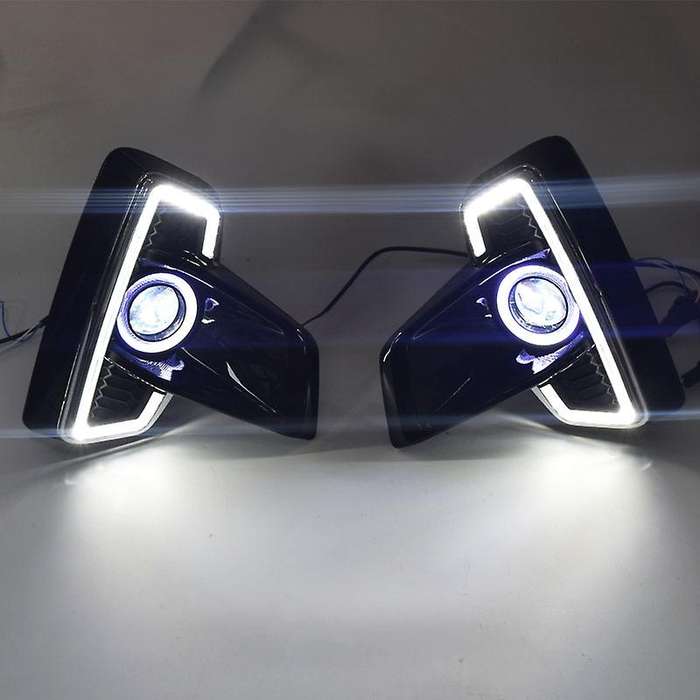 LED DRL Daytime Running Lights + Fog Light Turn Signal Driving Lamp for Rocco 2018 2019 2020