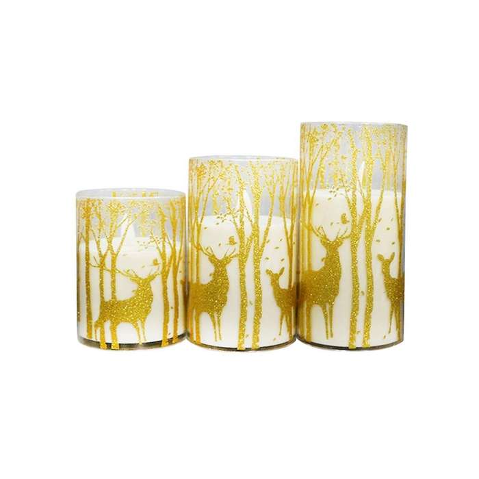 Led Electronic Candle Light Sticker Plastic Lampshade New Decorative Candle