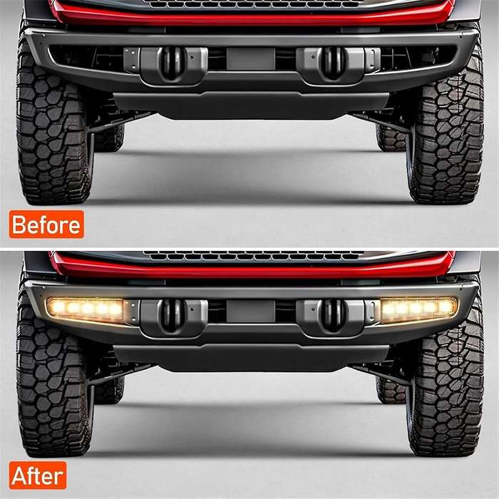 Led Fog Lights Assembly for 2021-2023 2/4-door, Bumper Fog Lights Daytime Running Lights Accessorie