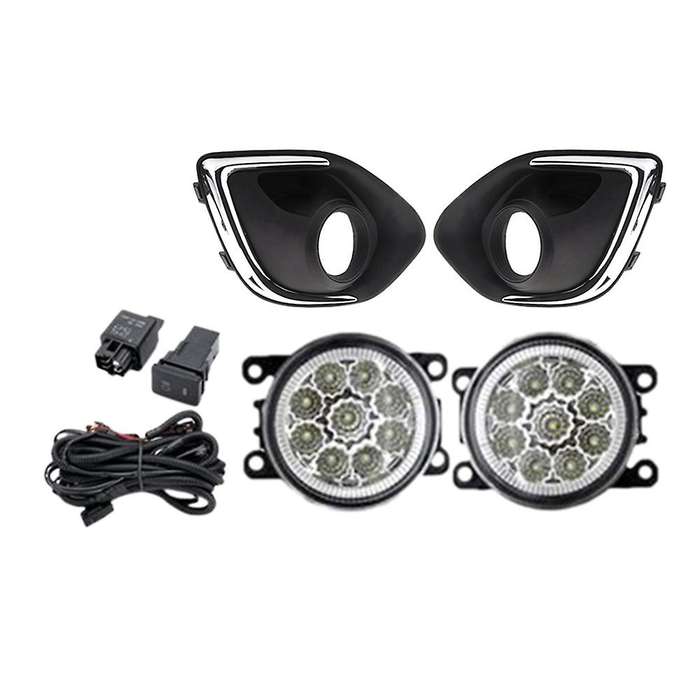 LED Fog Lights Headlight for ASX Sport 2013-2015 Foglight Grilles Harness Switch Kit