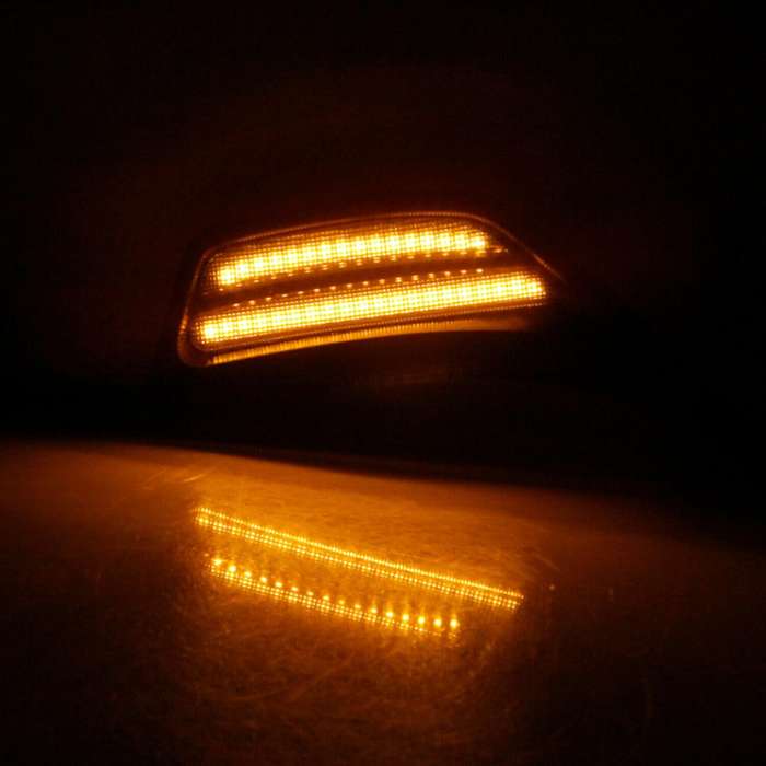 LED Front Side Marker Light Turn Signal Lamp for 2018-2021 Wrangler JL JLU and 2020-2021 JT Truck