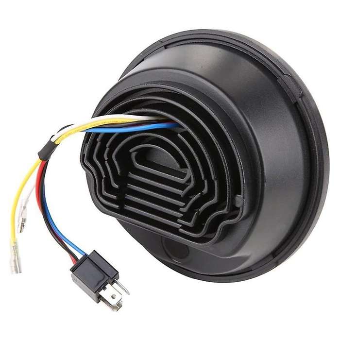 LED Headlight with Halo DRL Bulb Kit Motorcycle Headlight Suitable for Locomotive Modified Headlight