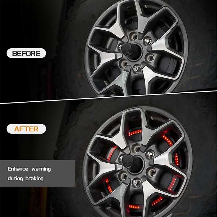 LED High Mount Stop Light and Rear Spare Wheel Brake Light for 2/4D 2021-2023