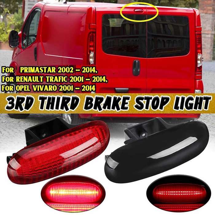 LED High Mount Rear Third Roof Hatch Brake Light Red Stop Signal Lamp for PRIMASTAR TRAFIC OPEL VIVA