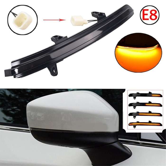 LED Light Dynamic Turn Signal Side Rearview Mirror Blinker Light KB7W-69-122 TK48-69-182A for -5 -8