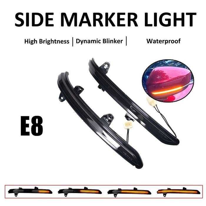LED Light Dynamic Turn Signal Side Rearview Mirror Blinker Light KB7W-69-122 TK48-69-182A for -5 -8