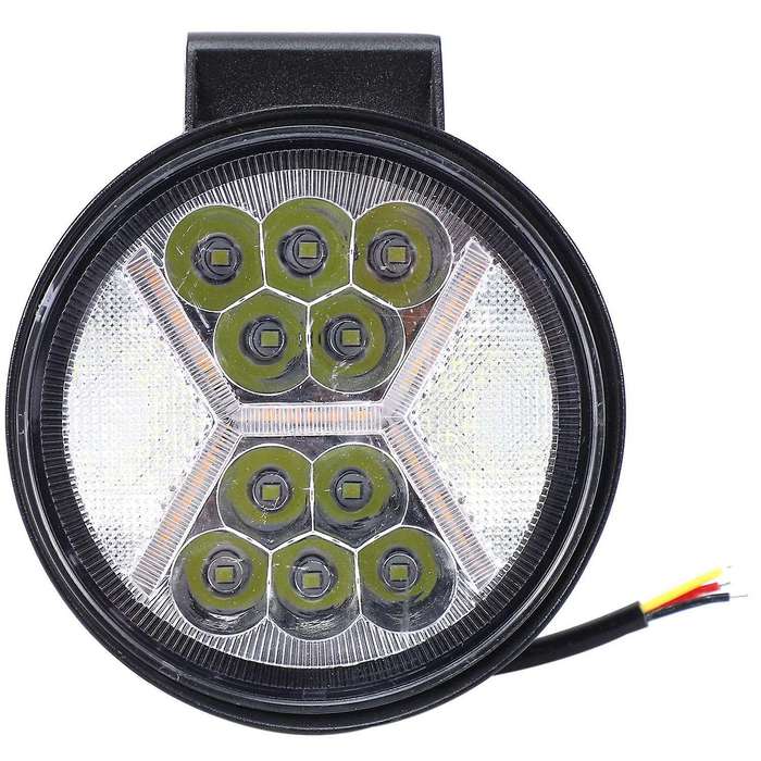 Led Light Bar,Waterproof 4 Inch 117W 6000K Round Floodlight and Spotlight Pod Off Road Fog Driving R
