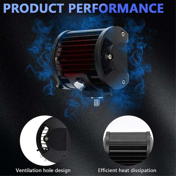 LED Light Bar, LED Light Pods 4 Inch 60W 6000Lm LED Truck Work Lights Spot Lights LED Pods for Boat