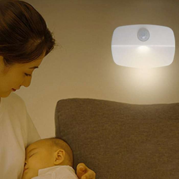 LED Light Night Lamp Under Cabinet Closet Wardrobe Bedroom Kitchen Stairs Lighting LED Puck Lights