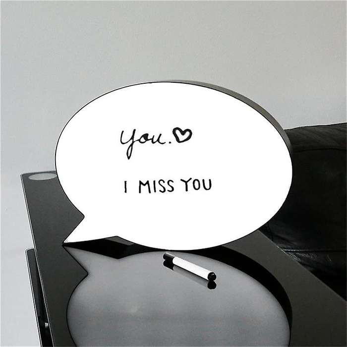 Led Message Handwriting Letter Light Box Speech Bubble Shape Writing Board Add 1 Pen for Birthday P