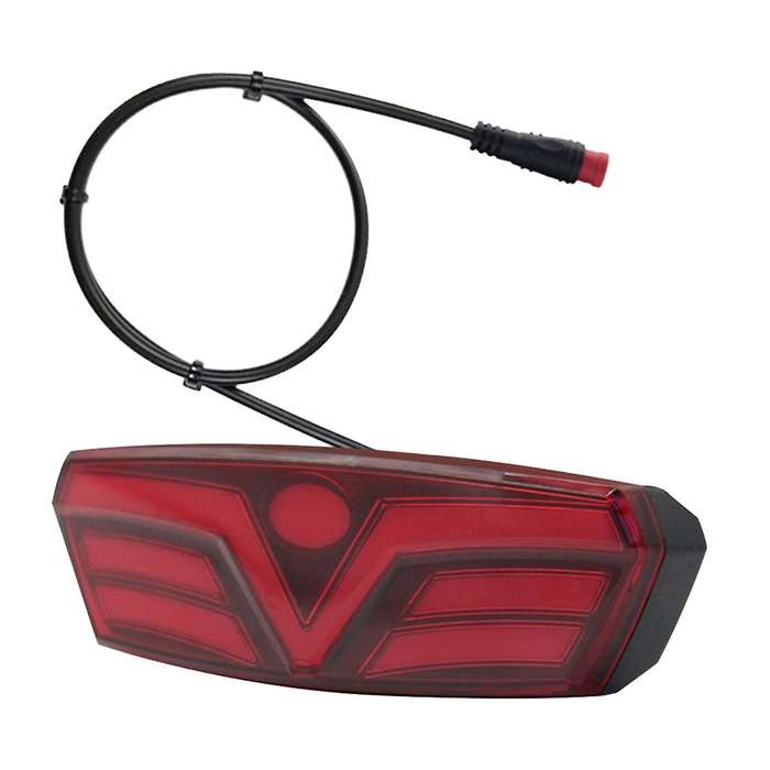 Led Mountain Bike Luggage Rack Light Waterproof Bicycle Rear Seat Reflective Taillight Night Riddin