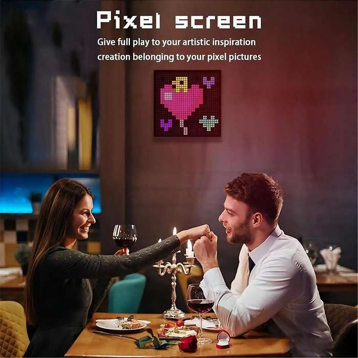 LED Pixel APP Cellphone Control Display 32X32 Programmable Night Light LED Screen for Gaming Decorat