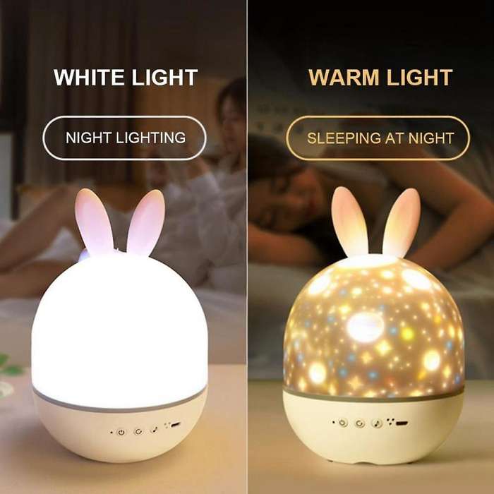 LED Projector Night Light Rechargeable Star Projector Light Romantic Charging Rotating Projection La