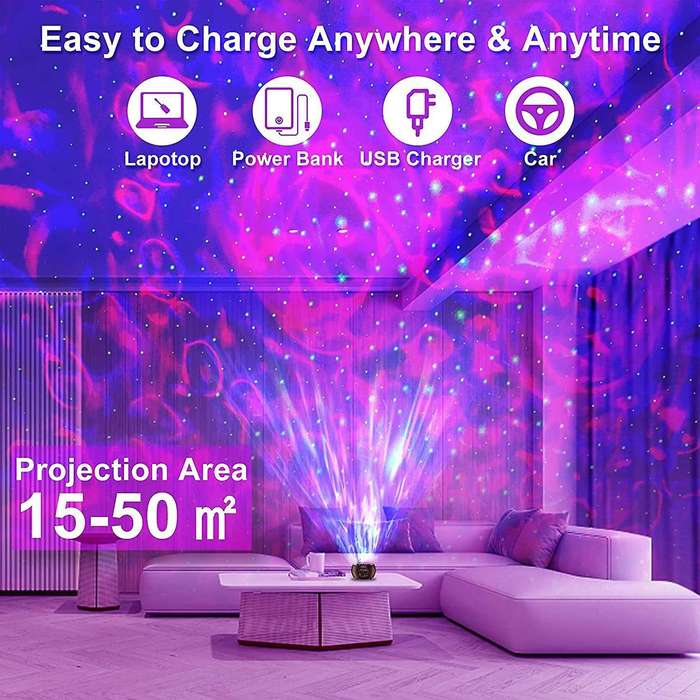 Led Starry Sky Projector Lamp,bluetooth Music Player , Remote Control,timer for Children Adults Par