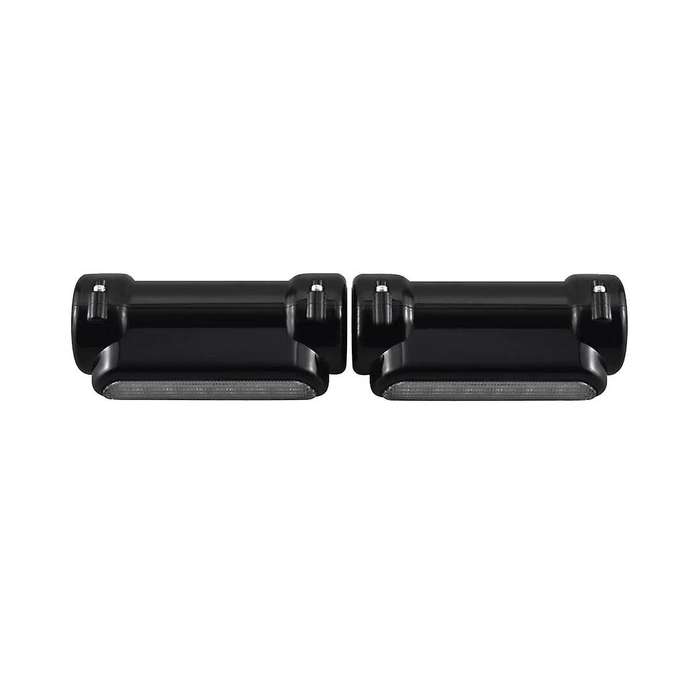 Led Steering Bar Guard Light Motorcycle Bar Guard Turn Signal Lever Light for Motorcycles Black