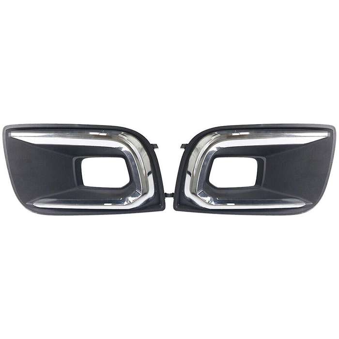 Left & Right Bumper Fog Light Bezel Cover for Sequoia 2018-2021