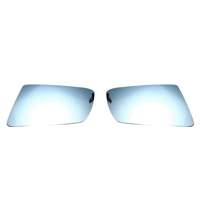 Left & Right Side Blue Heated Electric Wide Angle Wing Mirror Glass for- 5 E60 E61 2003 2004 2005 20