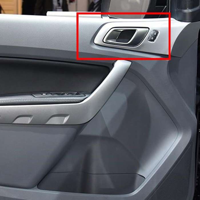 Left Car Interior Door Inner Handle Compatible Compatibled Ranger Silver Grey