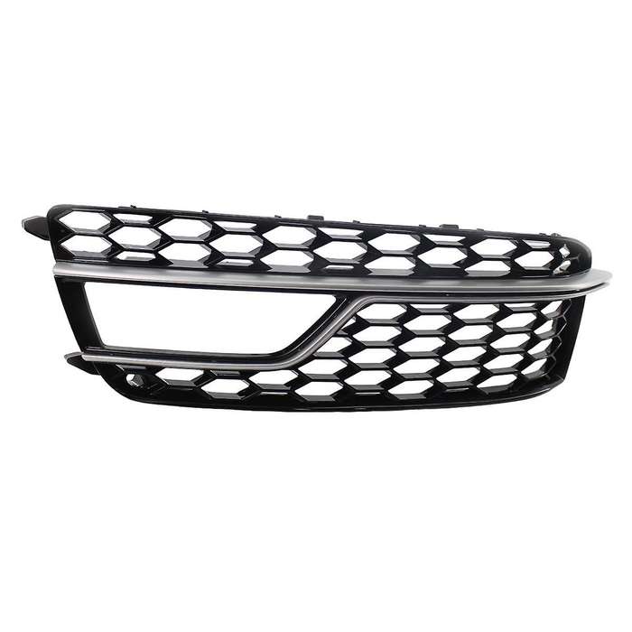 Left Chrome Car Front Bumper Mesh Fog Light Cover Honeycomb Grill Grille Cover for S5 A5 S-lines 201