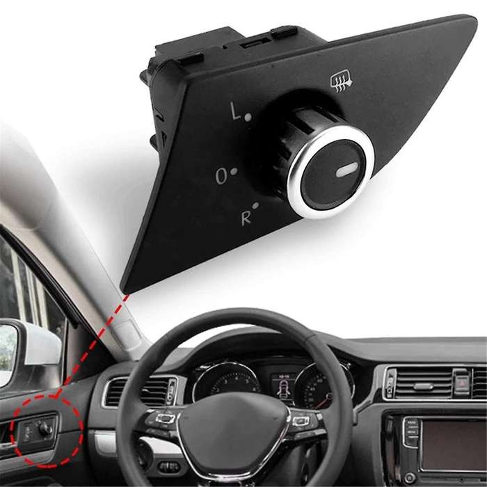 Left Driver Side Door Rearview Switch Adjust Control Knob for 561959565C Rearview Mirror Switch
