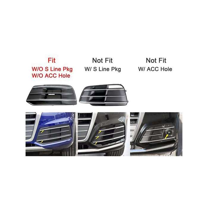 Left Driver Side Car Front Bumper Fog Light Lamp Grille Cover Trim 80d807679e for Q5 Sq5 2018 2019